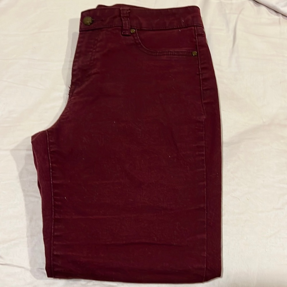 Maroon jeans
